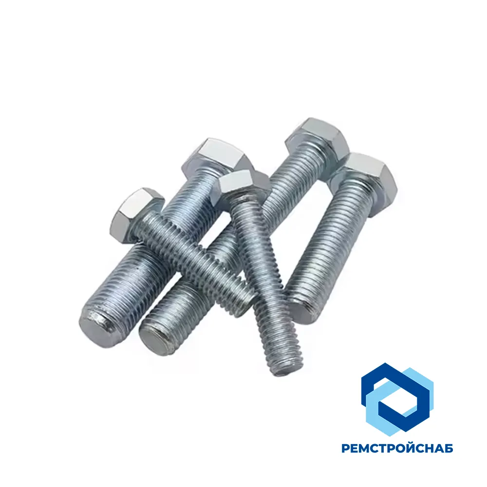 Болт стальной 16х100 мм EN 10269 с резьбой не до головки оцинкованный