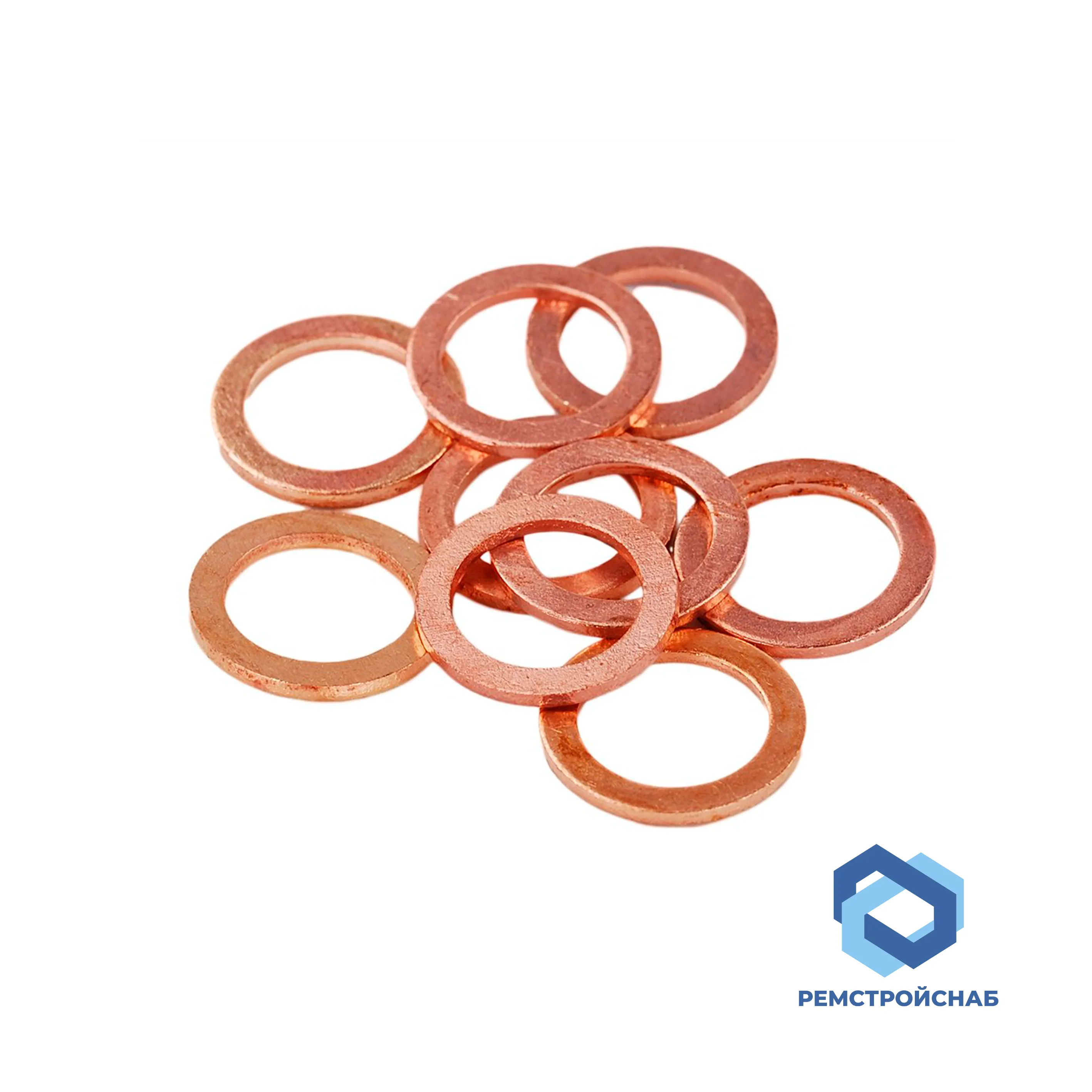 Кольцо медное уплотнительное ММ 6х12х1 DIN 7603 для пресс фитингов
