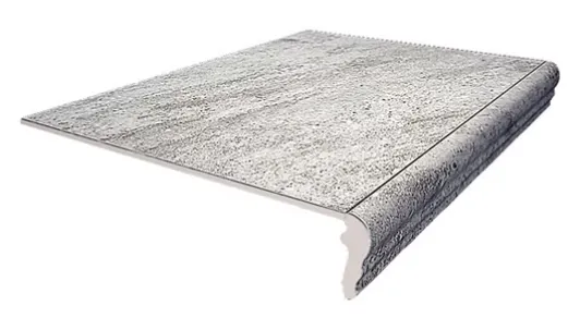 Ступень фронтальная серая матовая противоскользящая под камень 0,8х40,2х30 см