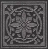 Керамогранит вставка золотой металлизированный обрезной вид 2 под металл 0,9х10х10 см