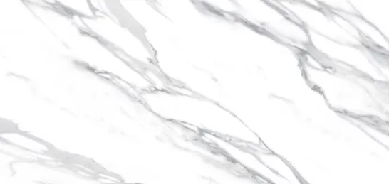 Керамогранит белый LLR легко-лаппатированный вид 9 под мрамор 1х60х120 см