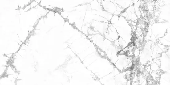 Керамогранит белый LLR легко-лаппатированный вид 5 под мрамор 1х60х120 см