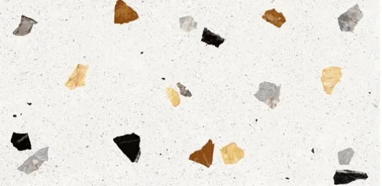 Керамогранит белый матовый терраццо 0,9х60х120 см