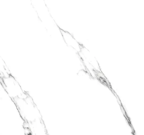 Керамогранит белый матовый вид 2 под мрамор 1х60x60 см