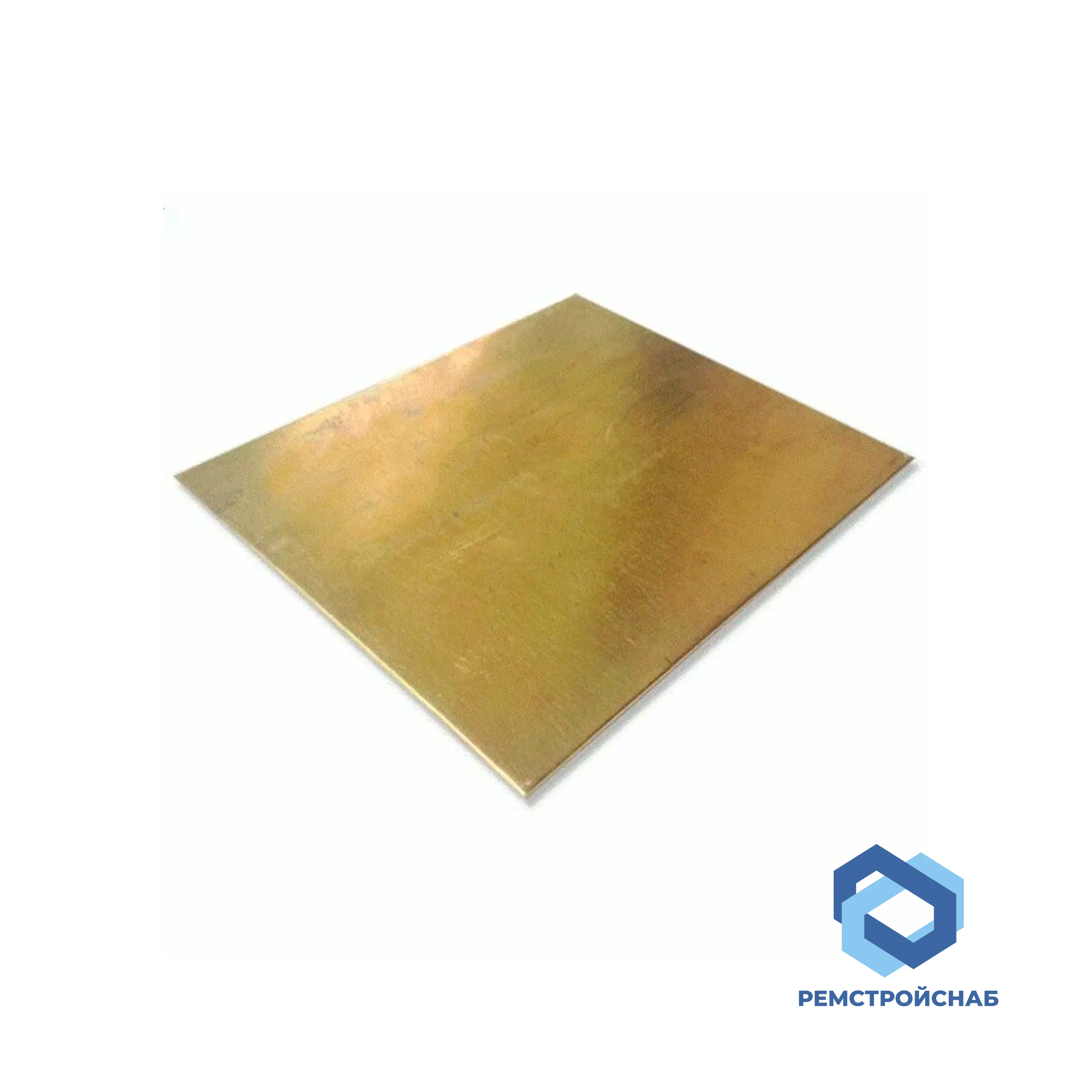 Латунная пластина общего назначения 90х90х7 мм Л63 ГОСТ 2208-91