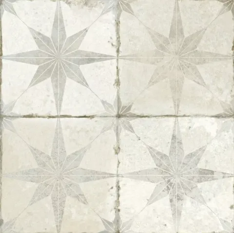 Плитка белая матовая пэчворк 0,95х45х45 см