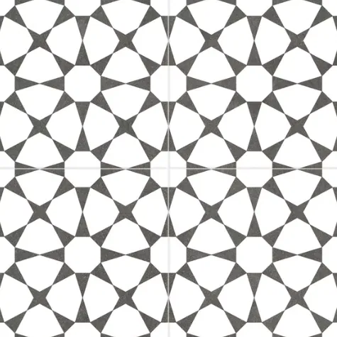 Керамогранит черно-белый матовый пэчворк 0,95х45х45 см