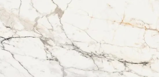 Керамогранит белый глянцевый вид 1 под мрамор 0,65х60х120 см