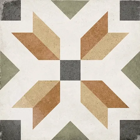 Керамогранит мультиколор матовый вид 2 пэчворк 0,83х20х20 см