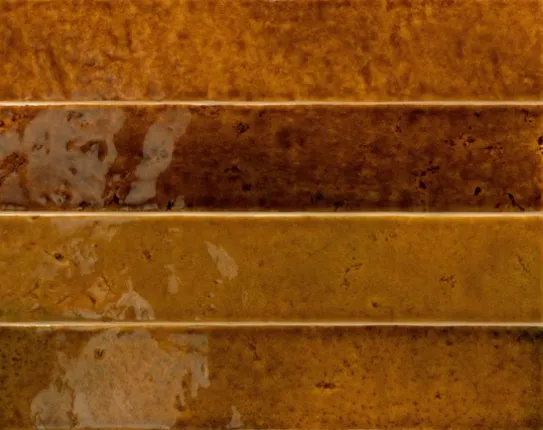 Плитка коричневая глянцевая под кирпич 6,5х32,8 см