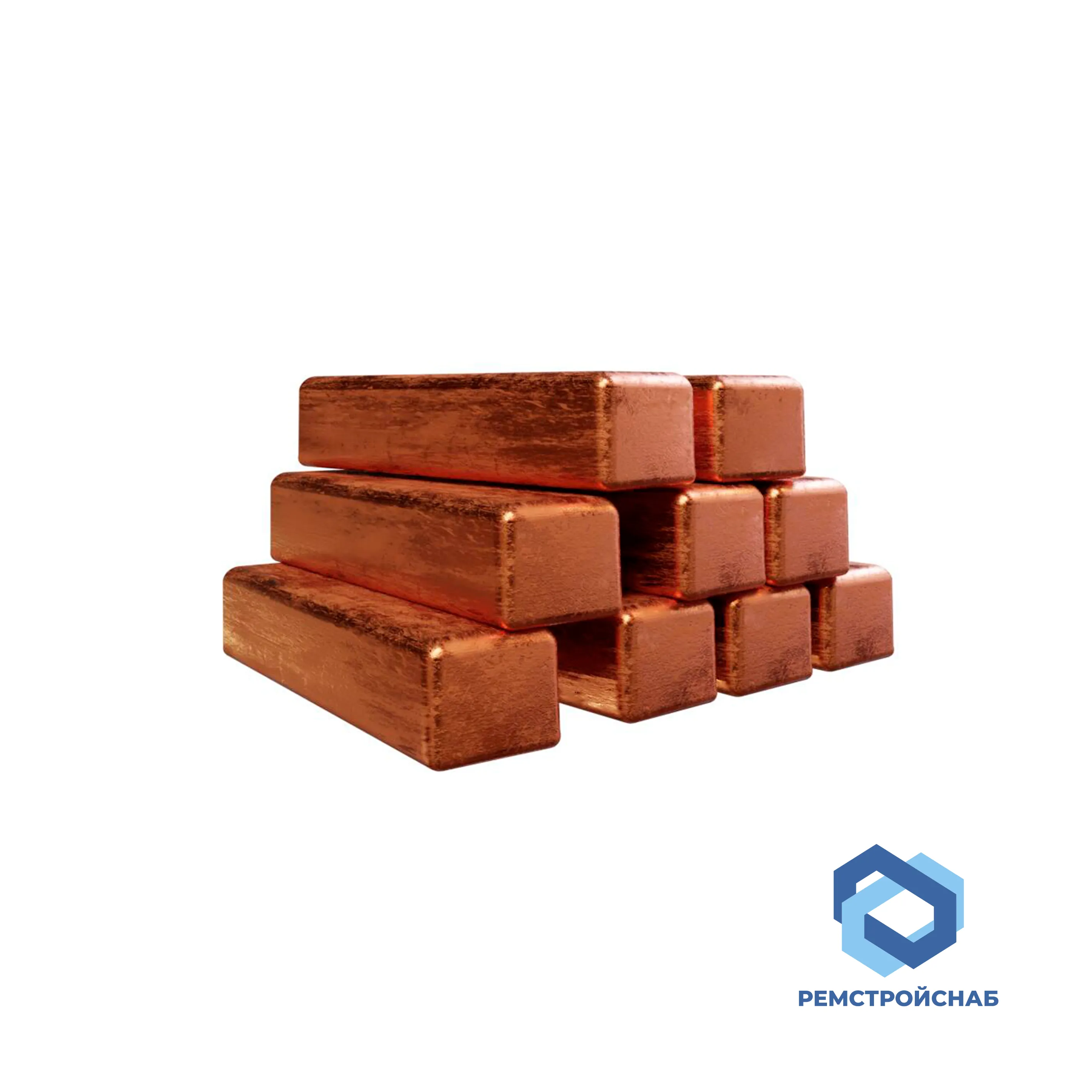Медный слиток М1 100x2800 ГОСТ 193-2015