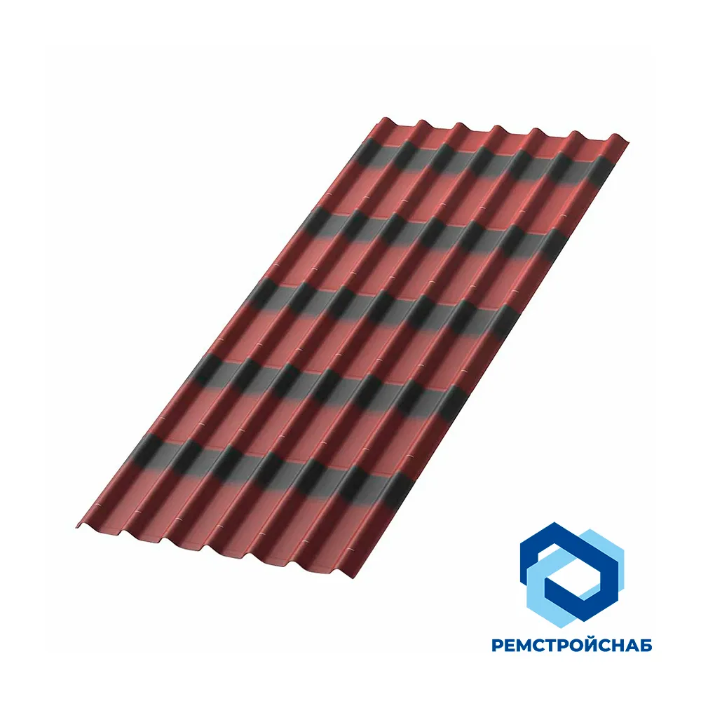 Еврошифер керамопласт 1950х960х3 мм для крыши