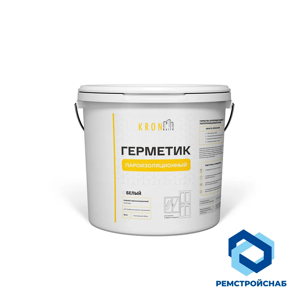 Герметик акриловый пароизоляционный белый 600 мл 
