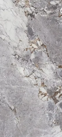 Керамогранит серый глянцевый под мрамор  0,65х120х260 см