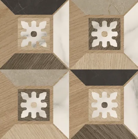 Керамогранит мультиколор матовый под дерево 1х20х20 см