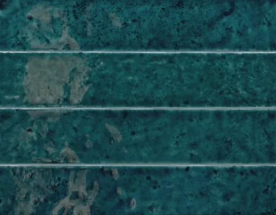 Плитка синяя глянцевая под кирпич 6,5х32,8 см