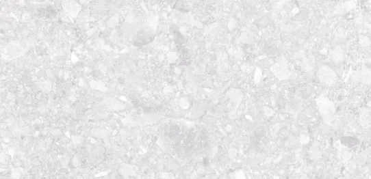 Керамогранит белый LLR легко-лаппатированный терраццо 1х60х120 см