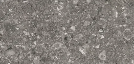 Керамогранит темно-серый LLR легко-лаппатированный терраццо 1х60х120 см