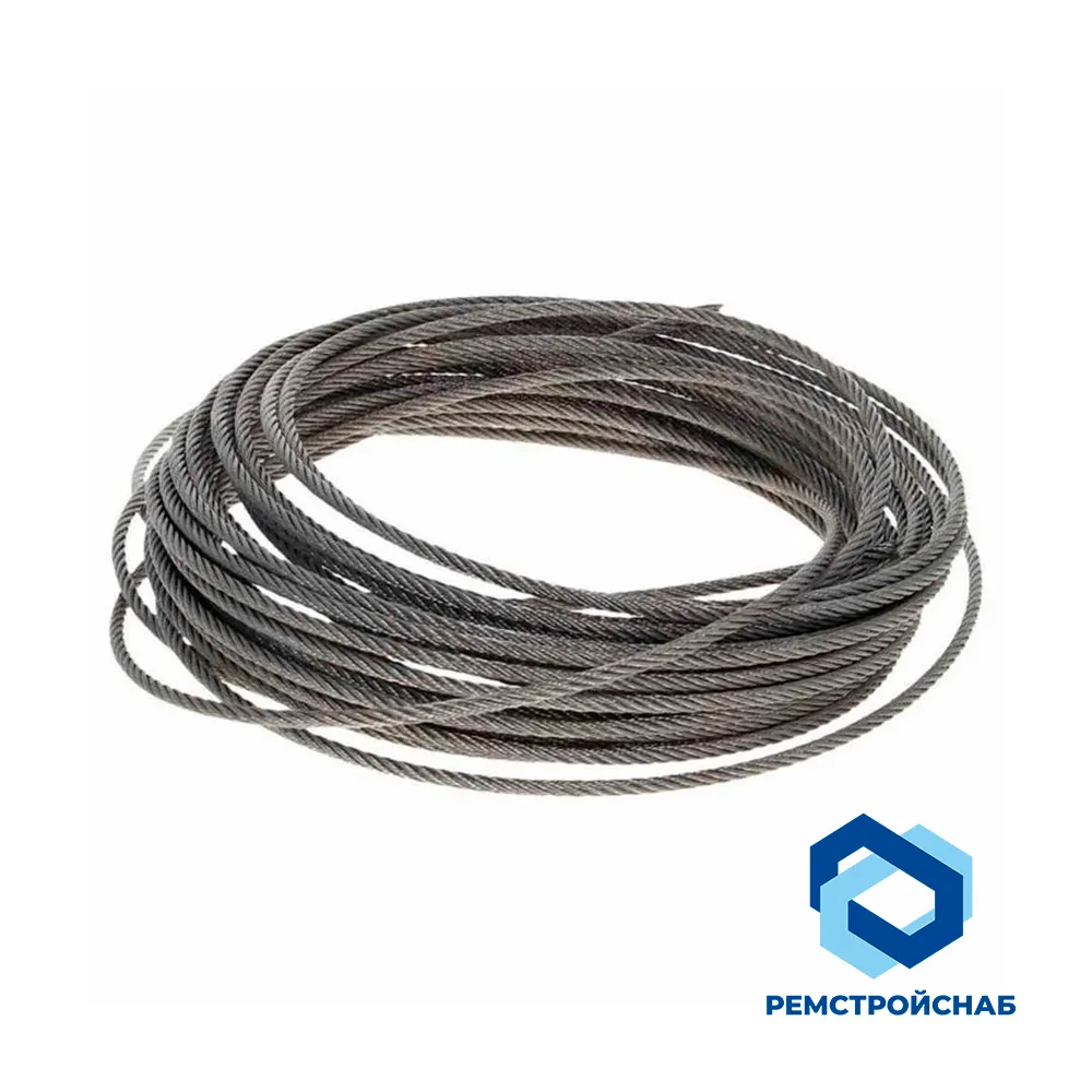 Трос для скиповых подъемников доменных печей ЛК-3 42х2.8х1.1 мм ГОСТ 7665-80 без покрытия Трос для скиповых подъемников доменных печей ЛК-3 42х2.8х1.1 мм ГОСТ 7665-80 без покрытия