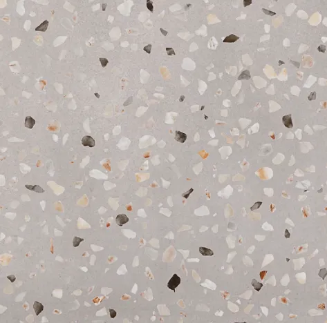 Керамогранит серый матовый терраццо 0,95х60х60 см