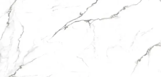 Керамогранит белый LLR легко-лаппатированный вид 4 под мрамор 1х60х120 см