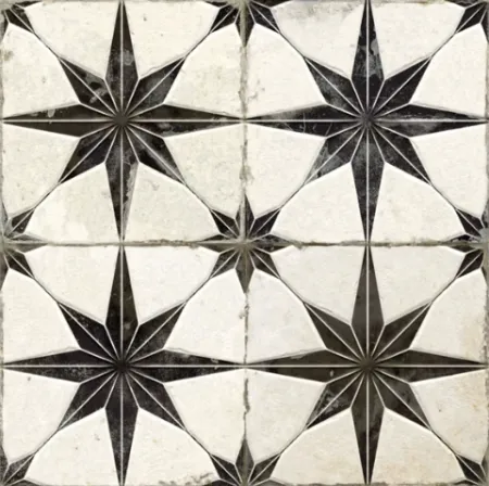 Плитка черная матовая пэчворк 1,05х45х45 см