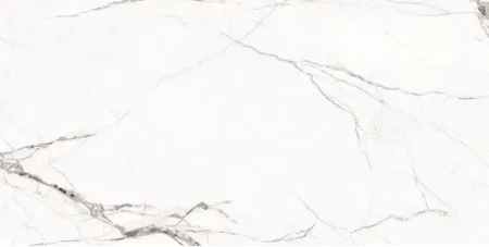 Керамогранит белый матовый вид 1 под камень 1х60х120 см