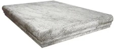 Ступень угловая серая матовая противоскользящая под камень 0,8х30х30 см