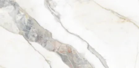 Керамогранит белый матовый вид 7 под мрамор 0,9х60х120 см
