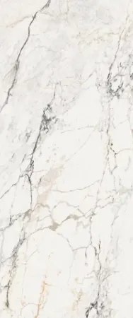 Керамогранит белый глянцевый под мрамор 0,65х120x278 см
