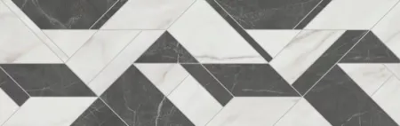 Керамогранит белый матовый декорированный обрезной под мрамор 1,1х30х89,5 см