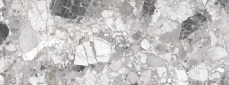 Керамогранит серый матовый терраццо 0,8х100х180 см