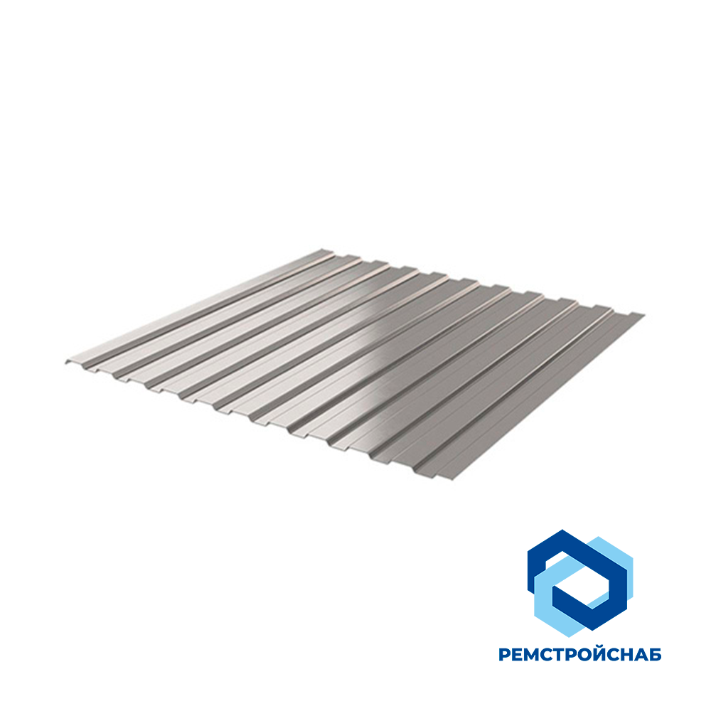 Профнастил оцинкованный 0,7х44х1000 мм НС44-1000-0.7 ГОСТ 24045-2016 для крыши