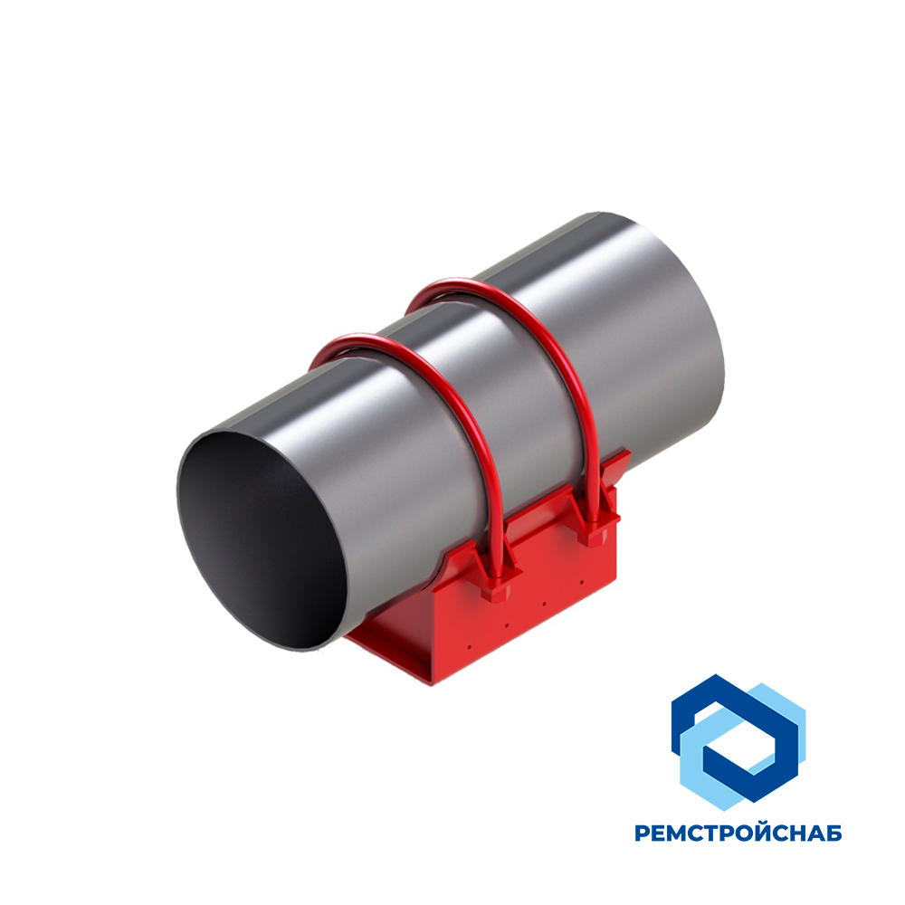 Корпусная хомутовая неподвижная опора КХ 76x5.7 ОСТ 36-146-88