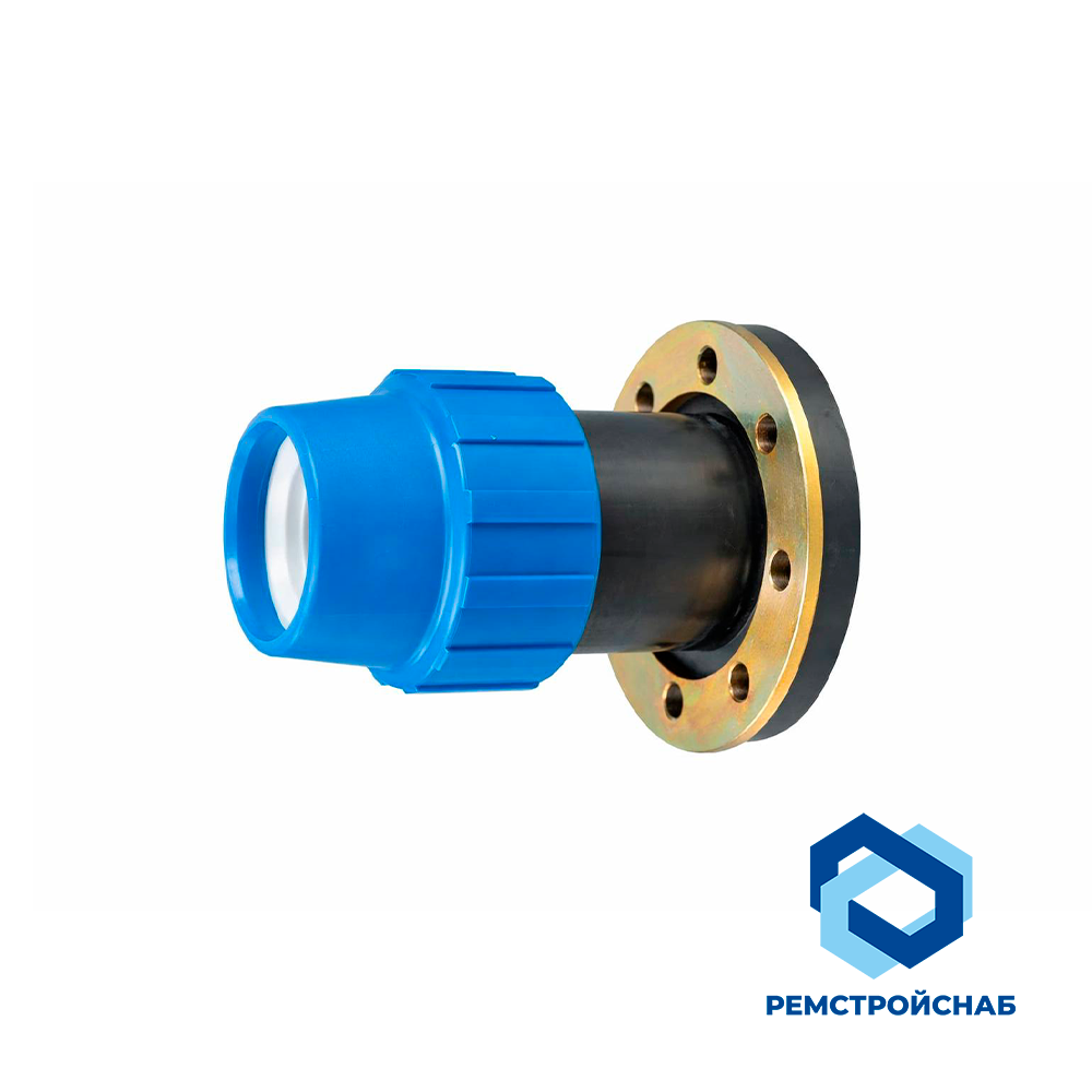 Фланцевый адаптер с металлическим диском 75 x 3"