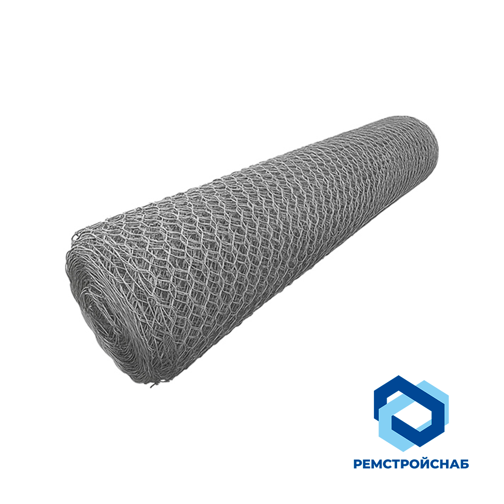 Сетка двойного кручения ЦАММ 2.4x3.5 ГОСТ Р 52132 - 2003 с алюминием и мишметаллом для подпорных стенок