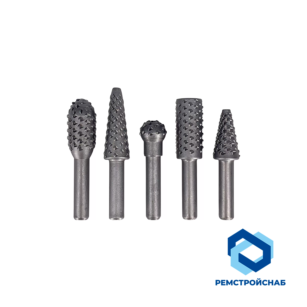 Набор борфрез по дереву D.хвост.- 6.3мм L-55мм (5 шт.)