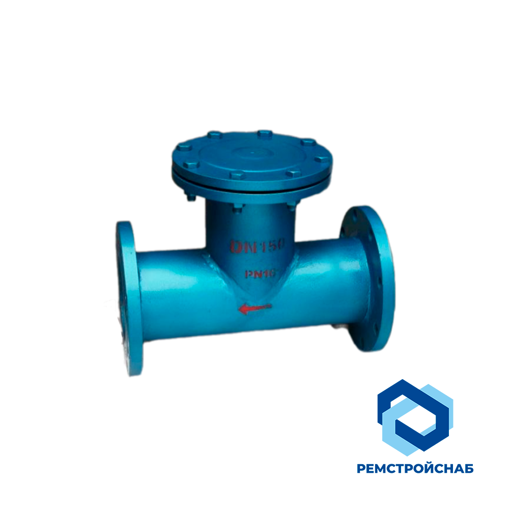 Фильтр Т-образный Ду 50 мм ГОСТ 26070-83 магнитно-сетчатый