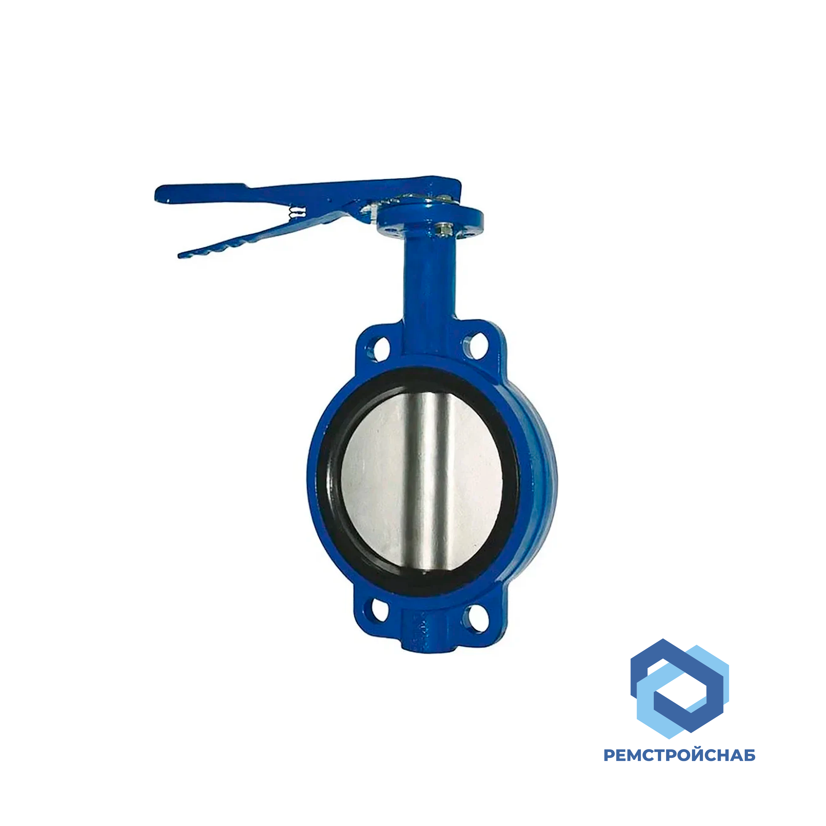 Затвор дисковый чугунный межфланцевый EN-GJL-250 100 ГОСТ 12521-89