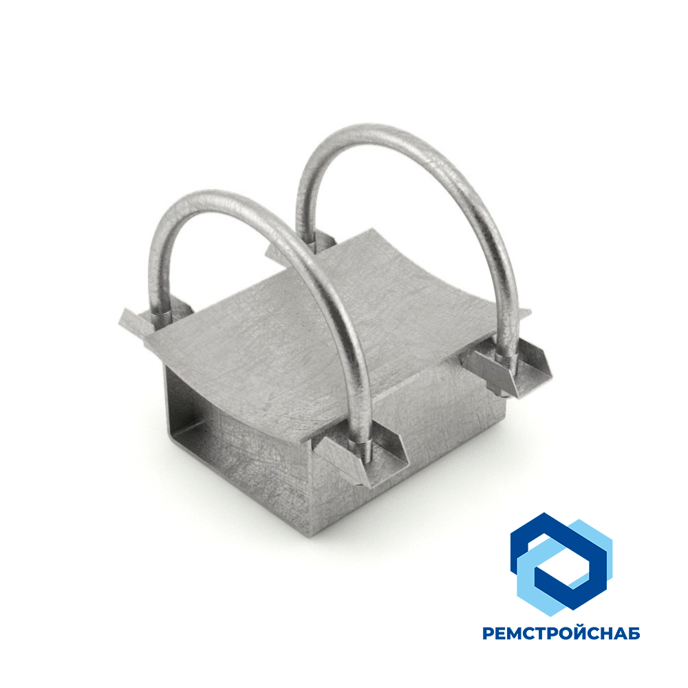 Двуххомутовые неподвижные опоры сталь 20 194x254x25.5 ОСТ 108.275.26-80