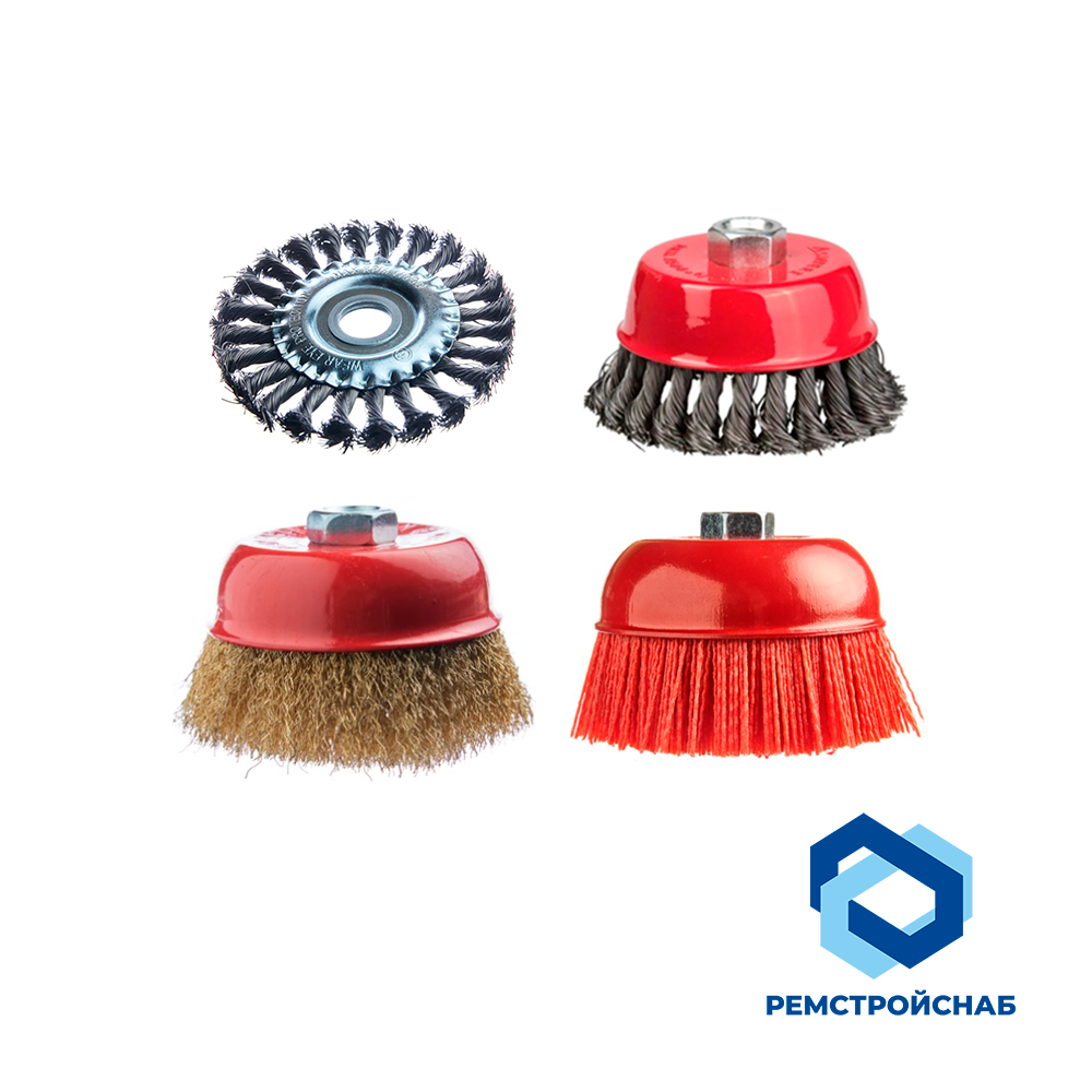 Щетка плоская металл. для УШМ кручёная 125x22x22,2