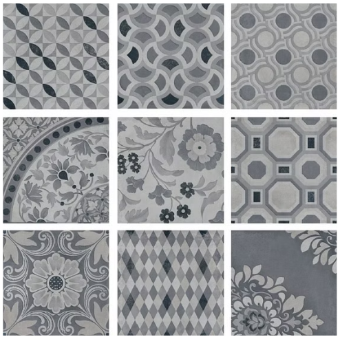 Керамогранит серый матовый вид 2 под бетон 0,8х30х30 см