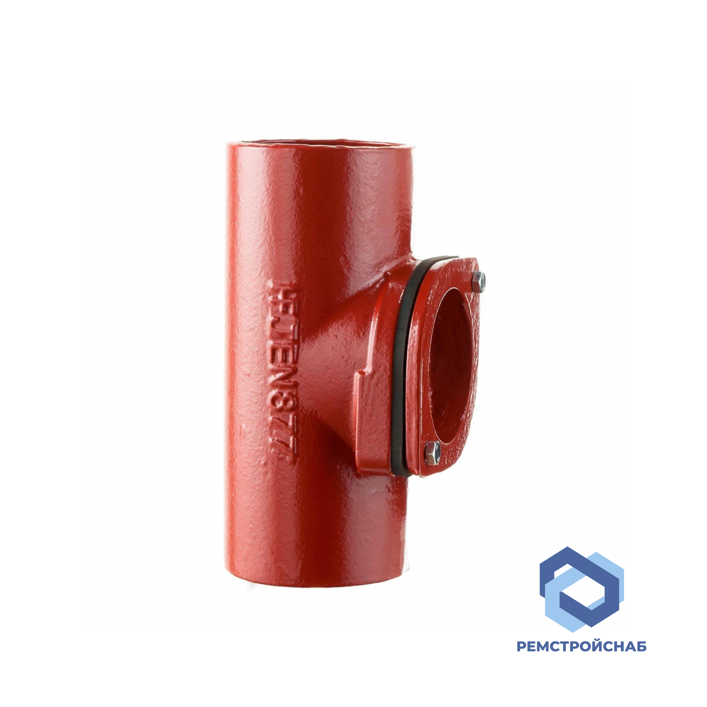 Ревизия чугунная SML безраструбная ДУ 100 мм с круглой крышкой