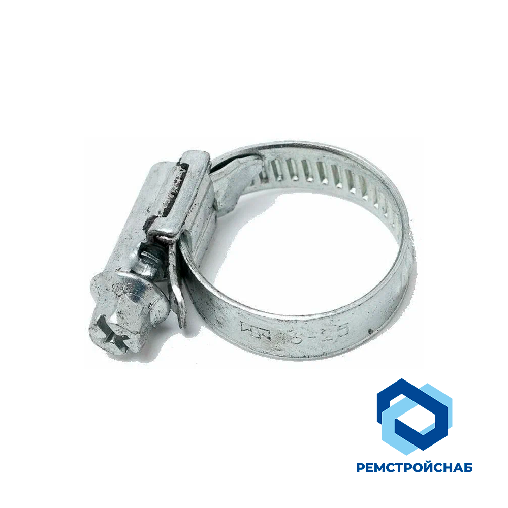 Хомут червячный оцинкованный W2 80x100x9 ГОСТ 28191-89