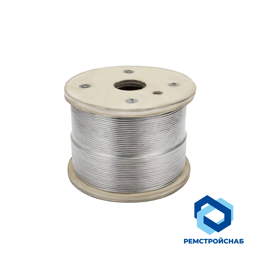 Нержавеющий трос AISI 304 7.4 ГОСТ 3066 - 80 неоцинкованный для грузов Нержавеющий трос AISI 304 7.4 ГОСТ 3066 - 80 неоцинкованный для грузов