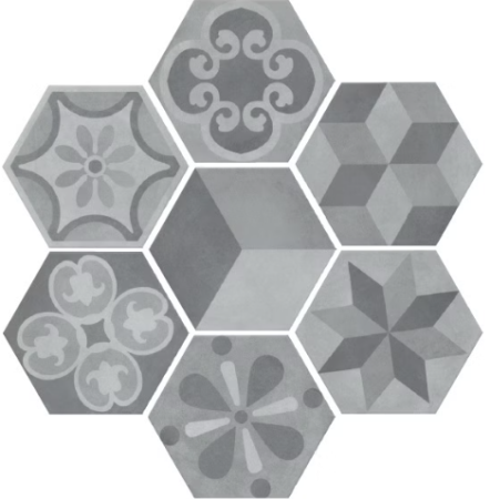 Керамогранит серый матовый вид 2 под бетон 0,7х20х23,1 см