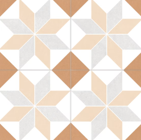 Керамогранит коричневый матовый пэчворк 0,95х45х45 см