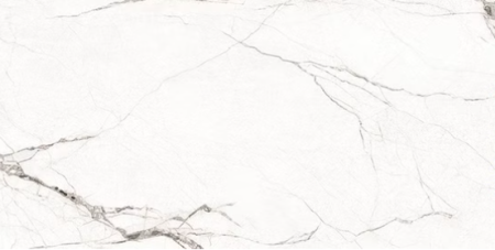 Керамогранит белый матовый вид 1 под камень 1х60х120 см