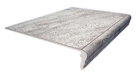 Ступень фронтальная серая матовая противоскользящая под камень 0,8х40,2х30 см