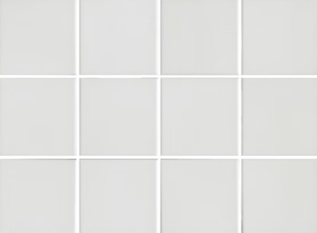 Керамогранит белый матовый натуральный из 12 частей под бетон 0,7х9,8х9,8 см